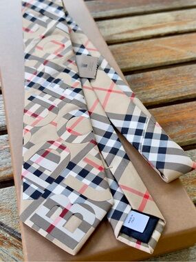 🔥TB SUMMER 26🔥🆕💯LIMITED EDIT BURBERRY HORSEFERRY PATCHWORK NVA CHECK ARTISAN TIE